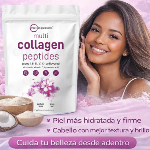 Colágeno Multi Peptides Premium – Piel, Cabello, Uñas y Articulaciones Más Fuertes