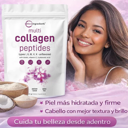 Colágeno Multi Peptides Premium – Piel, Cabello, Uñas y Articulaciones Más Fuertes