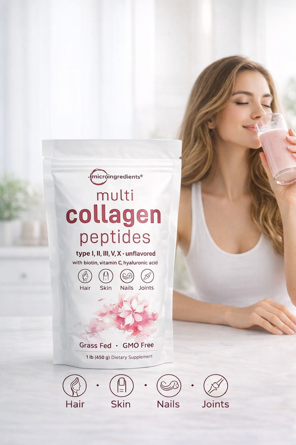 Colágeno Multi Peptides Premium – Piel, Cabello, Uñas y Articulaciones Más Fuertes