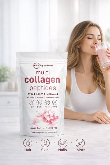 Colágeno Multi Peptides Premium – Piel, Cabello, Uñas y Articulaciones Más Fuertes