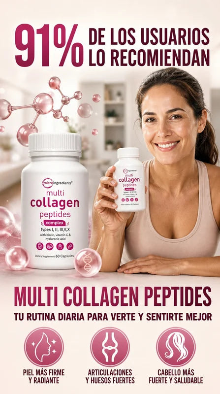 Multi Colágeno Peptides | Piel más firme, cabello fuerte y uñas saludables