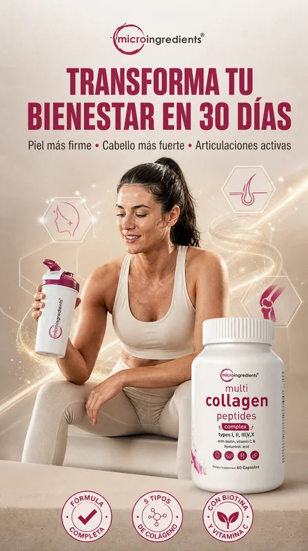 Multi Colágeno Peptides | Piel más firme, cabello fuerte y uñas saludables